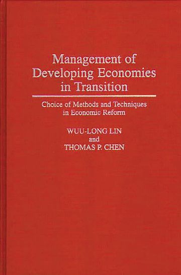 Management of Developing Economies in Transition cover