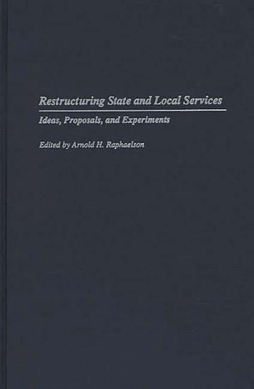 Restructuring State and Local Services cover