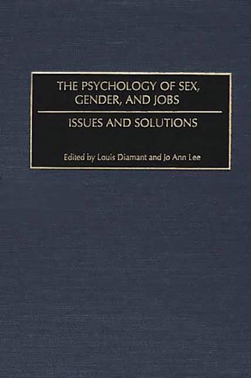 The Psychology of Sex, Gender, and Jobs cover