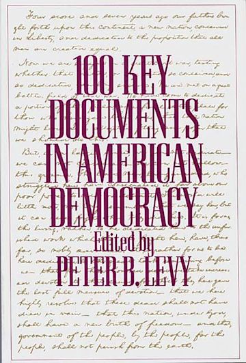 100 Key Documents in American Democracy cover