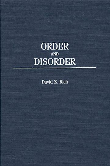 Order and Disorder cover