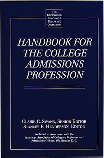 Handbook for the College Admissions Profession cover
