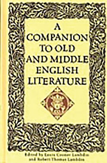 A Companion to Old and Middle English Literature cover