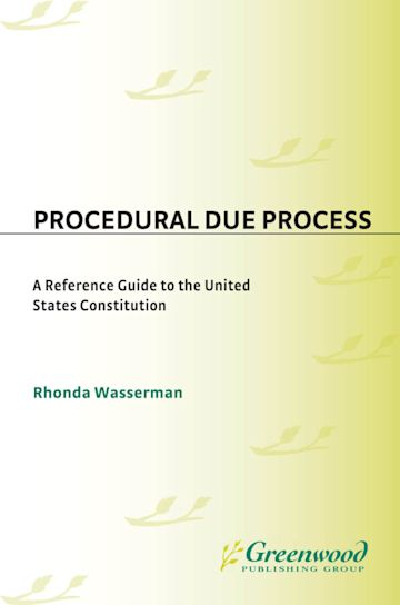 Procedural Due Process cover