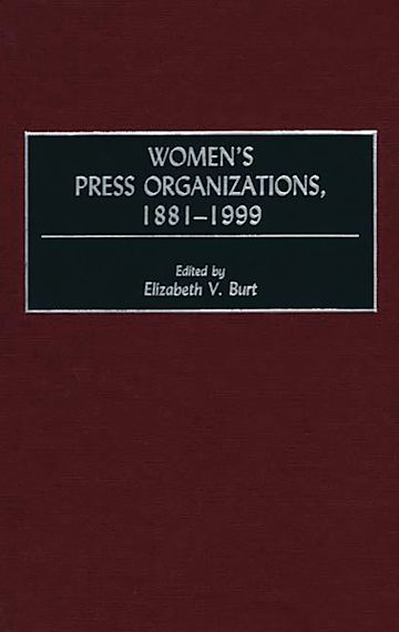 Women's Press Organizations, 1881-1999 cover