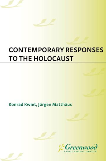 Contemporary Responses to the Holocaust cover