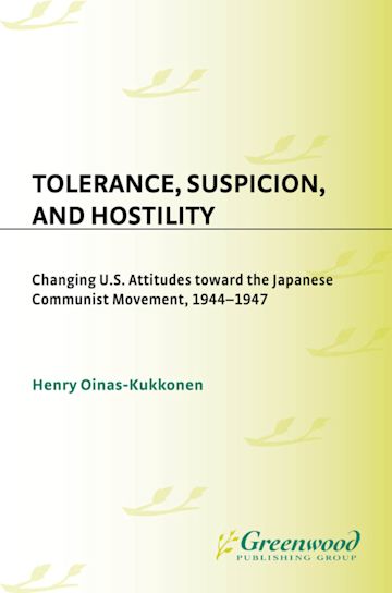 Tolerance, Suspicion, and Hostility cover