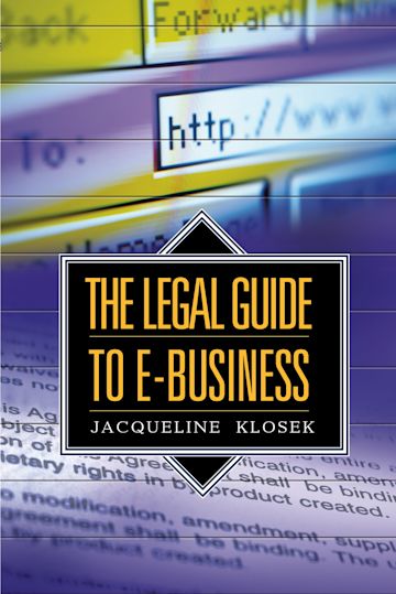The Legal Guide to E-Business cover