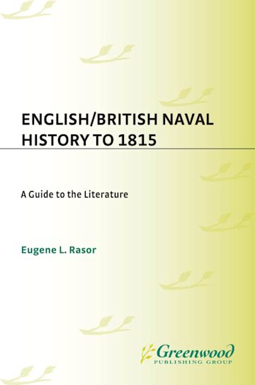 English/British Naval History to 1815 cover