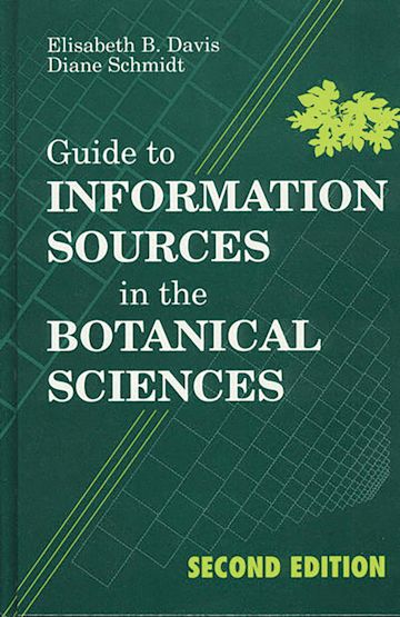 Guide to Information Sources in the Botanical Sciences cover