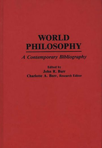 Handbook of World Philosophy cover