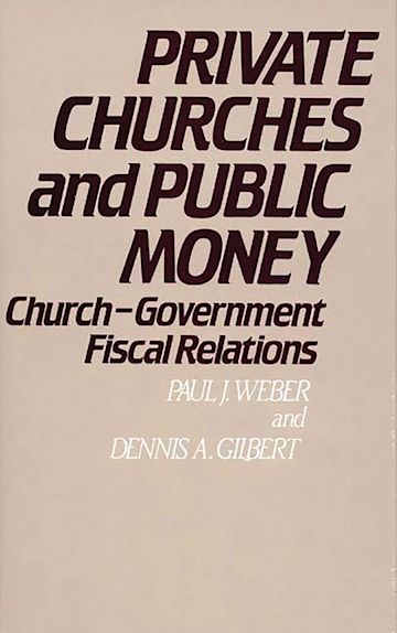 Private Churches and Public Money cover