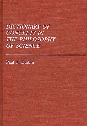 Dictionary of Concepts in the Philosophy of Science cover