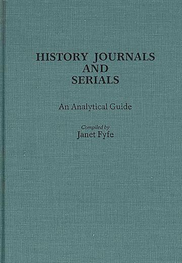 History Journals and Serials cover