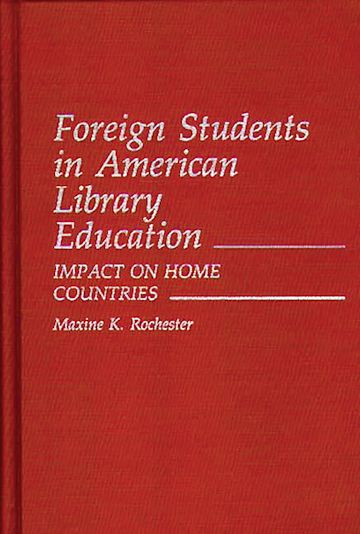 Foreign Students in American Library Education cover