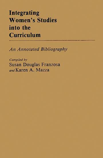 Integrating Women's Studies into the Curriculum cover