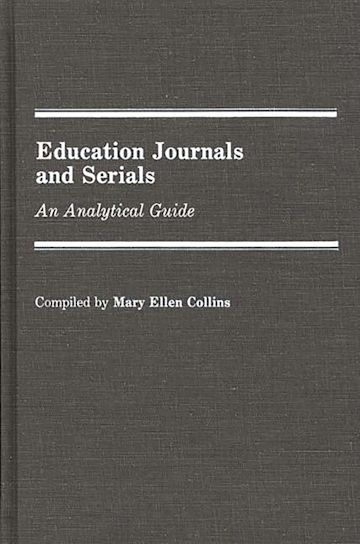 Education Journals and Serials cover