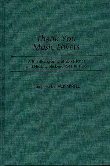 Thank You Music Lovers cover