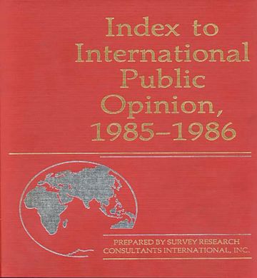 Index to International Public Opinion, 1985-1986 cover