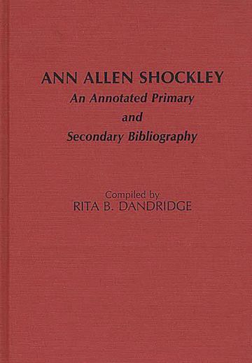 Ann Allen Shockley cover