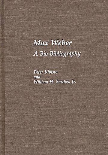 Max Weber cover