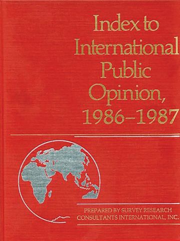 Index to International Public Opinion, 1986-1987 cover