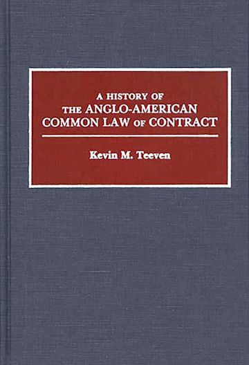 A History of the Anglo-American Common Law of Contract cover