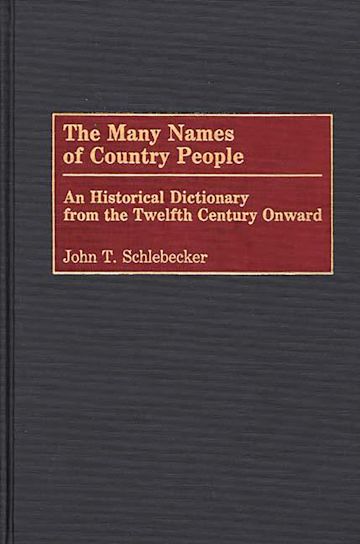 The Many Names of Country People cover