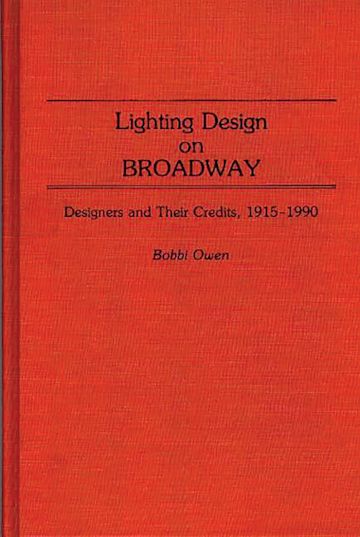 Lighting Design on Broadway cover