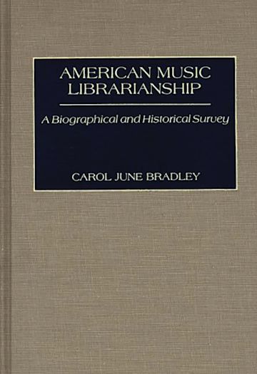 American Music Librarianship cover