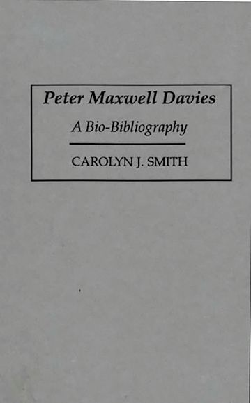 Peter Maxwell Davies cover