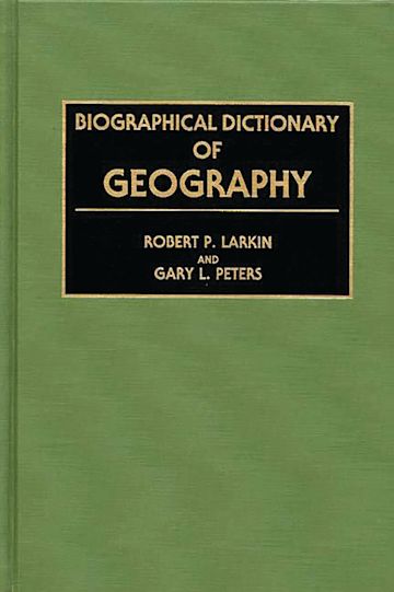 Biographical Dictionary of Geography cover