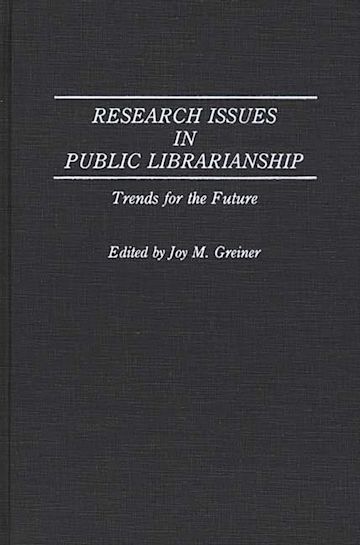 Research Issues in Public Librarianship cover