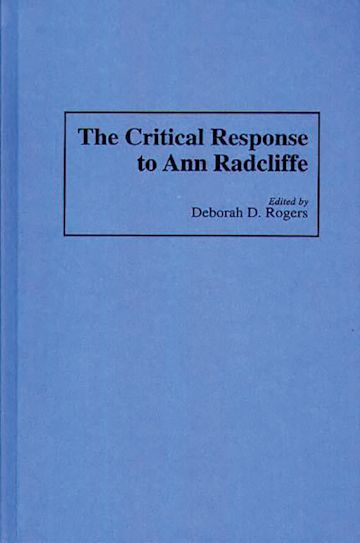 The Critical Response to Ann Radcliffe cover