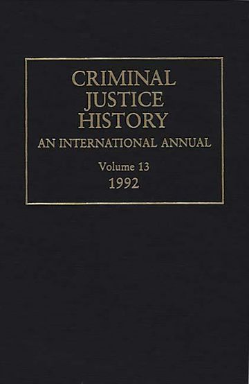 Criminal Justice History cover