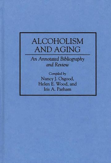 Alcoholism and Aging cover