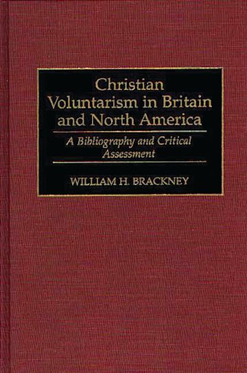 Christian Voluntarism in Britain and North America cover