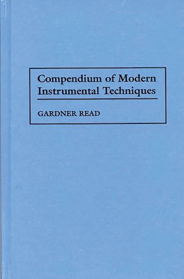 Compendium of Modern Instrumental Techniques cover