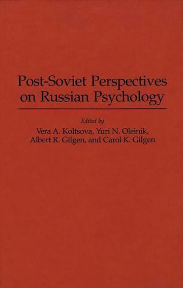 Post-Soviet Perspectives on Russian Psychology cover