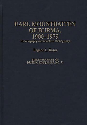 Earl Mountbatten of Burma, 1900-1979 cover