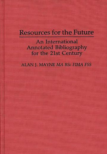 Resources for the Future cover