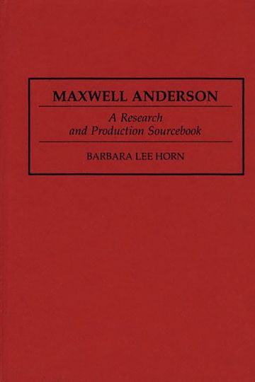 Maxwell Anderson cover