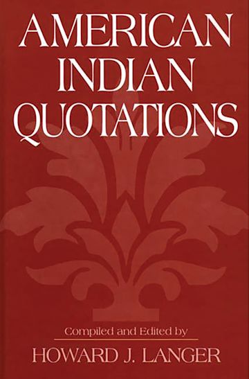 American Indian Quotations cover