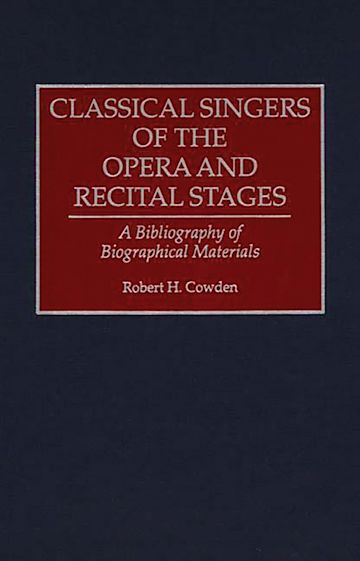 Classical Singers of the Opera and Recital Stages cover