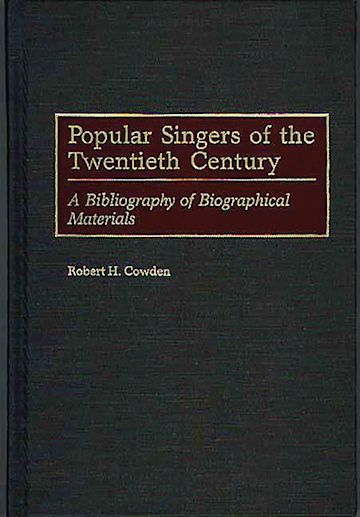 Popular Singers of the Twentieth Century cover