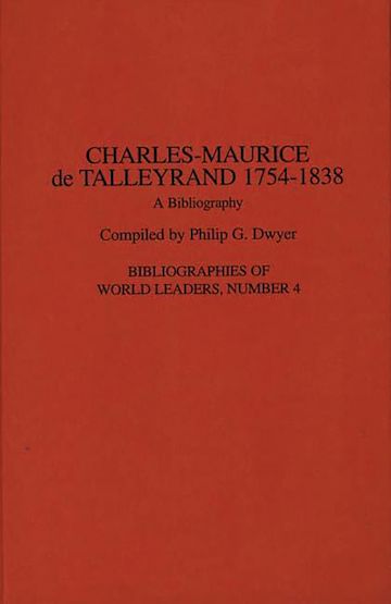 Charles-Maurice de Talleyrand, 1754-1838 cover