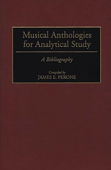 Musical Anthologies for Analytical Study cover