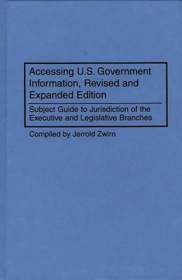 Accessing U.S. Government Information cover