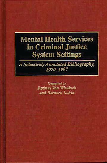 Mental Health Services in Criminal Justice System Settings cover