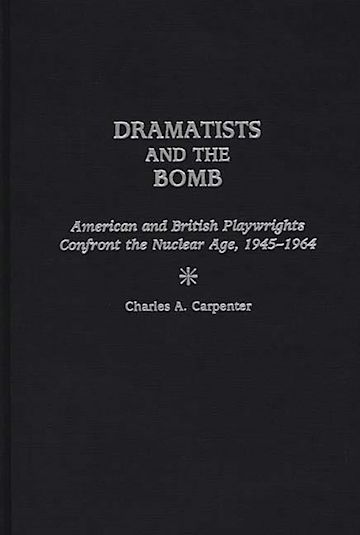 Dramatists and the Bomb cover